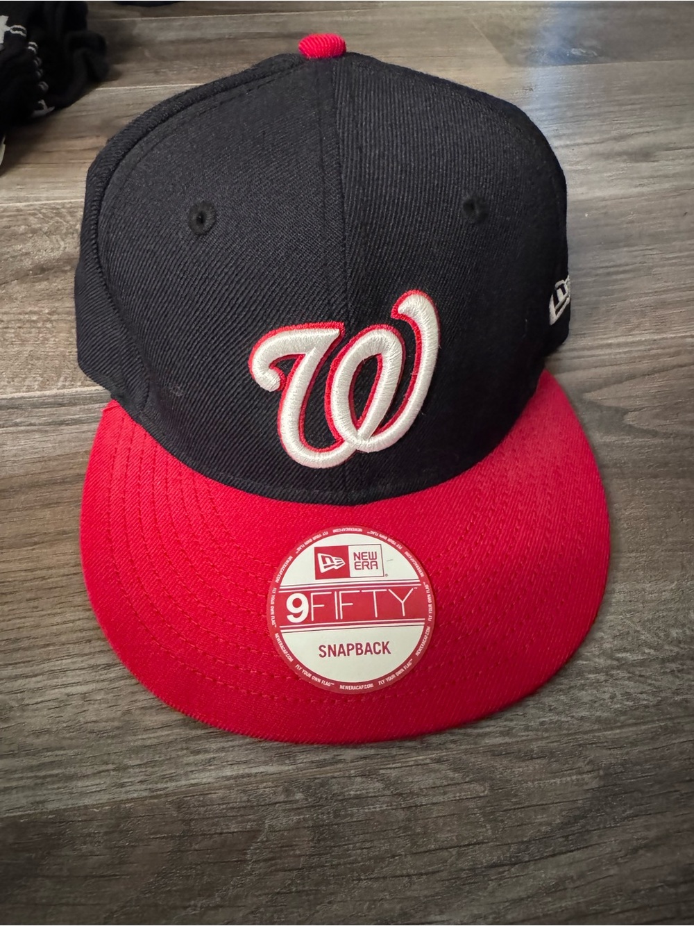 New Era Kids Black & Red Washington W Snapback Cap